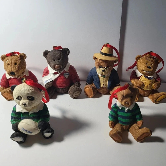 Lands' End Other - Lands End Christmas Bears Ornament Lot of 6 1996
